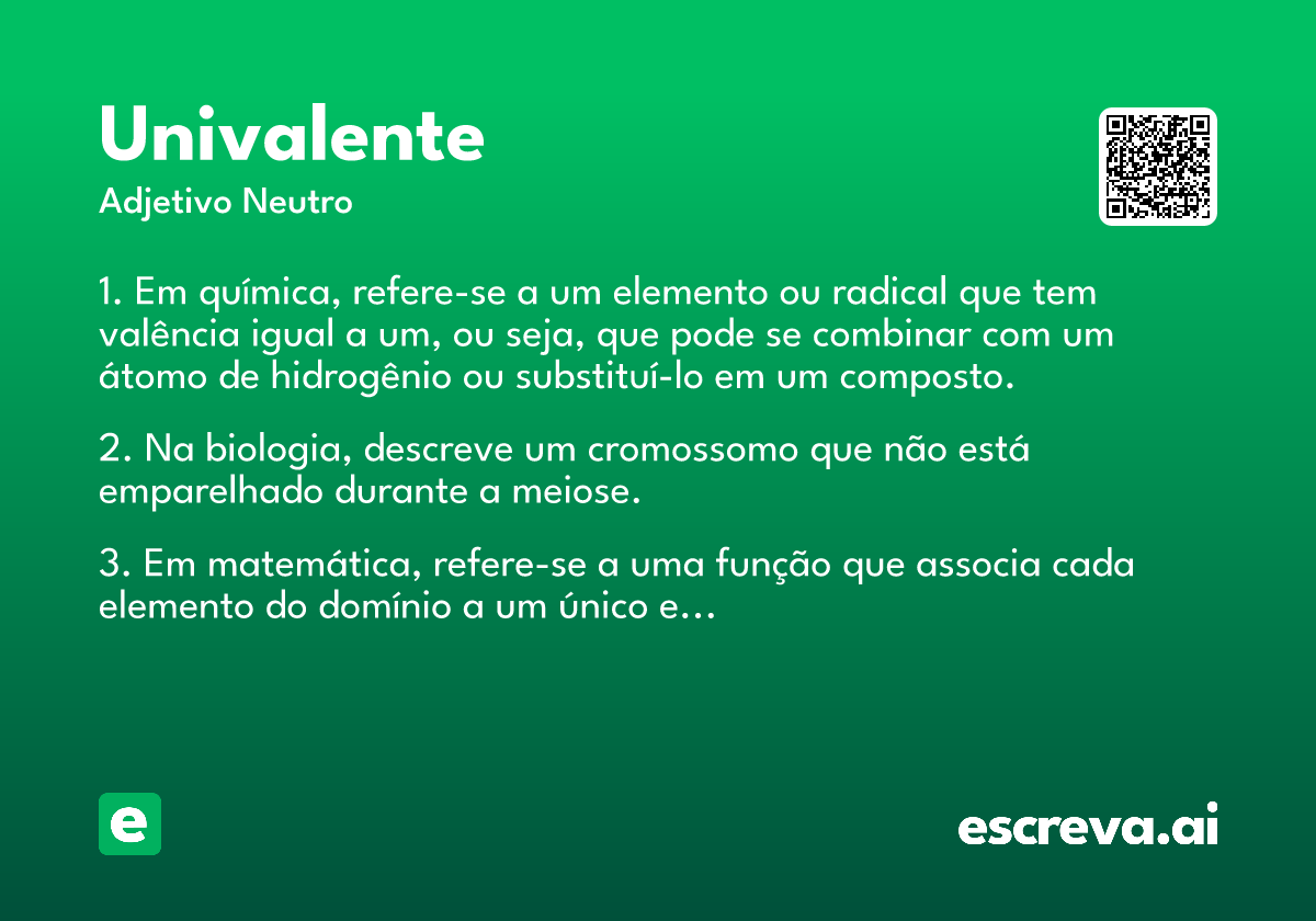 univalente