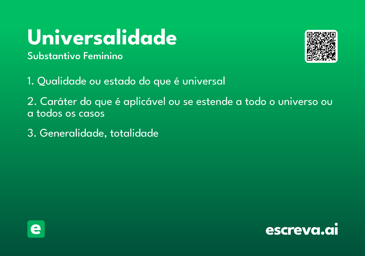 universalidade
