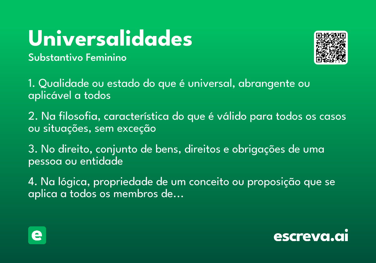 universalidades