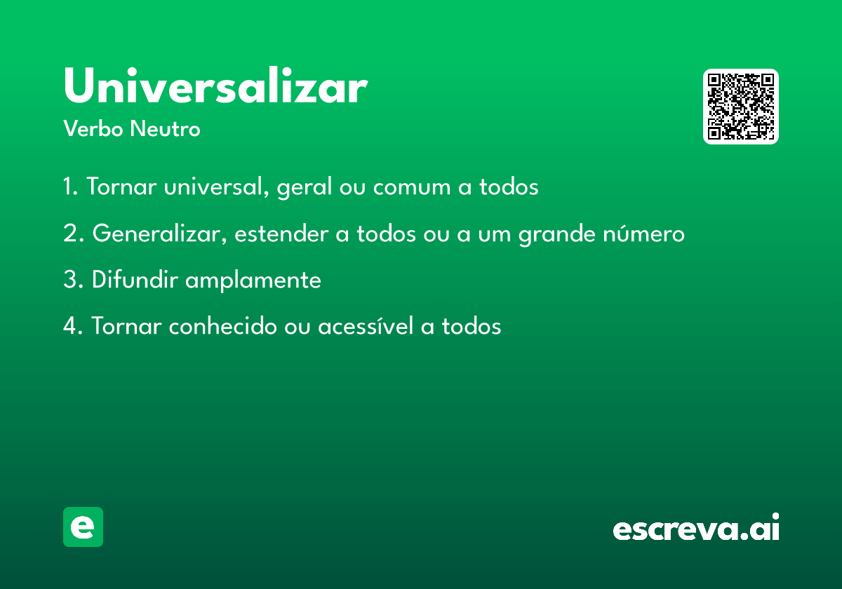 universalizar