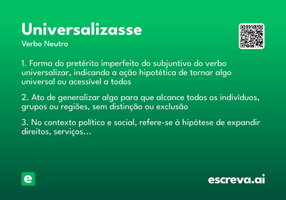 universalizasse