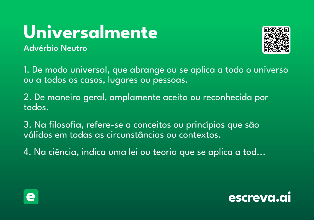 universalmente
