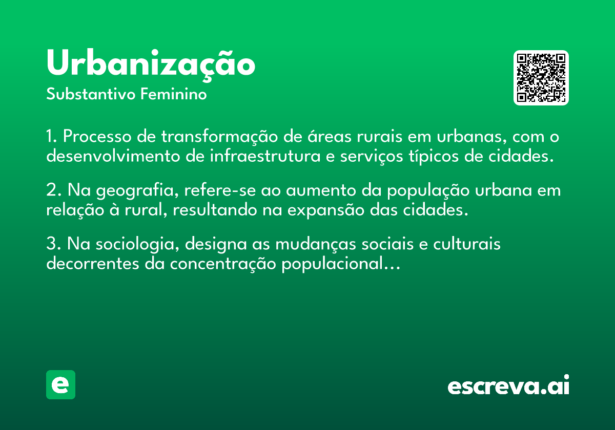 urbanização