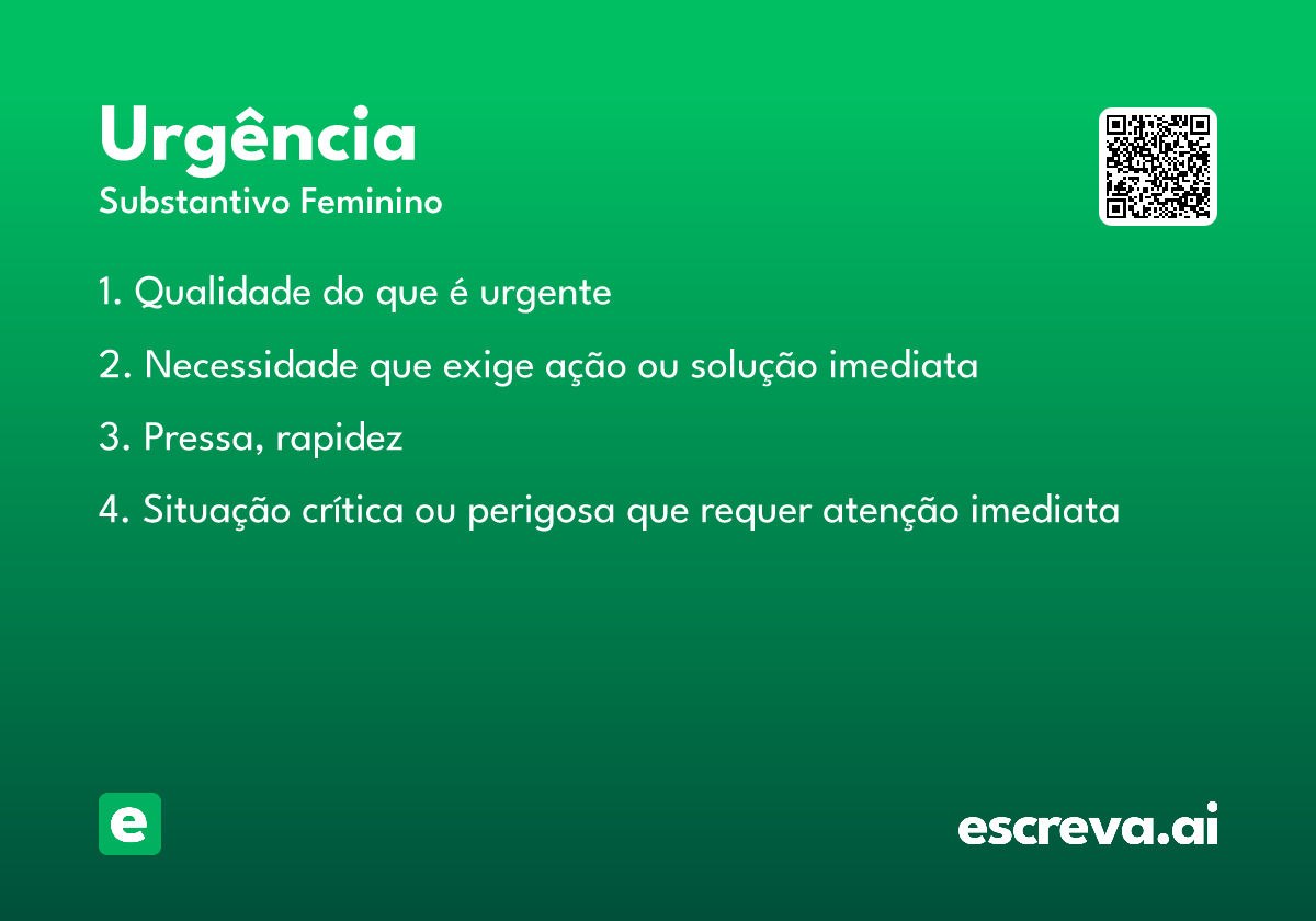 urgência