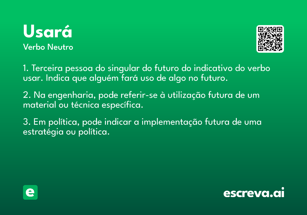 usará