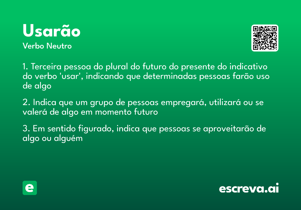 usarão
