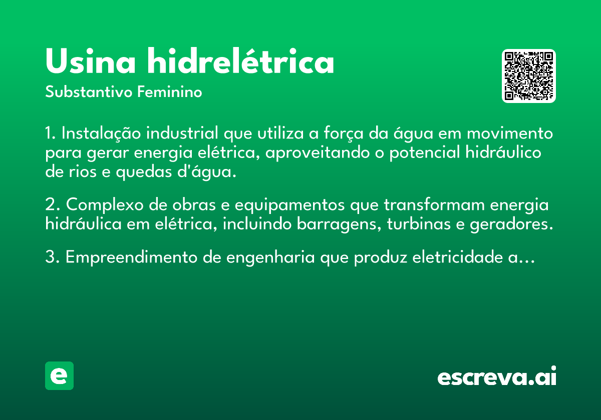 usina hidrelétrica