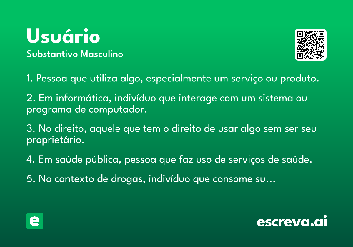 usuário