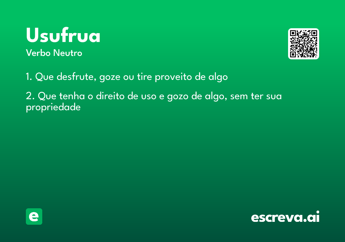 usufrua