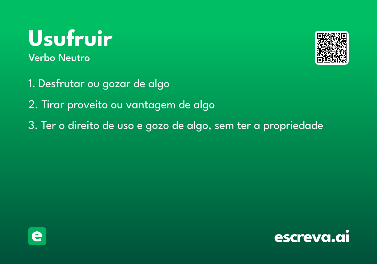 usufruir