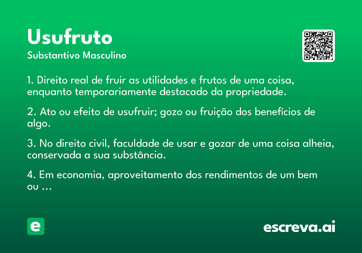 usufruto