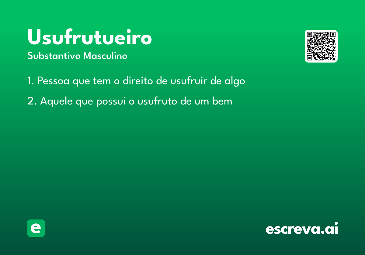 usufrutueiro