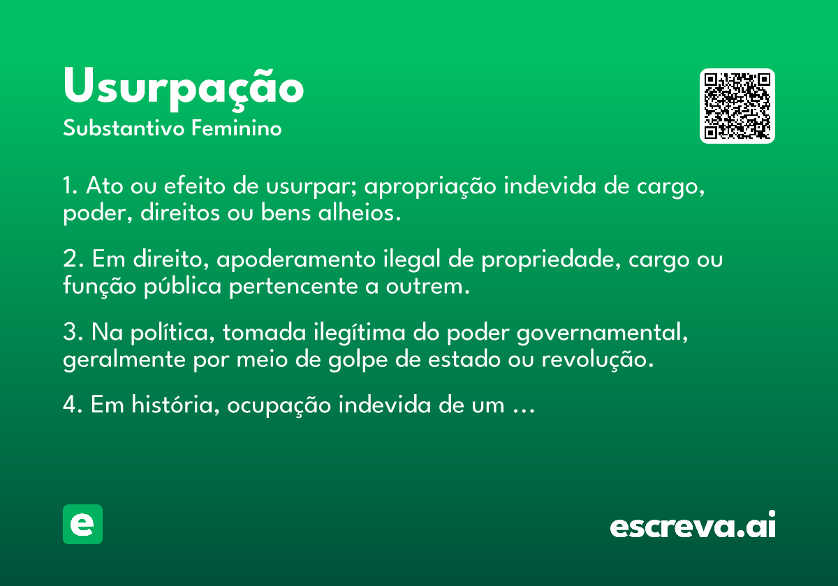usurpação