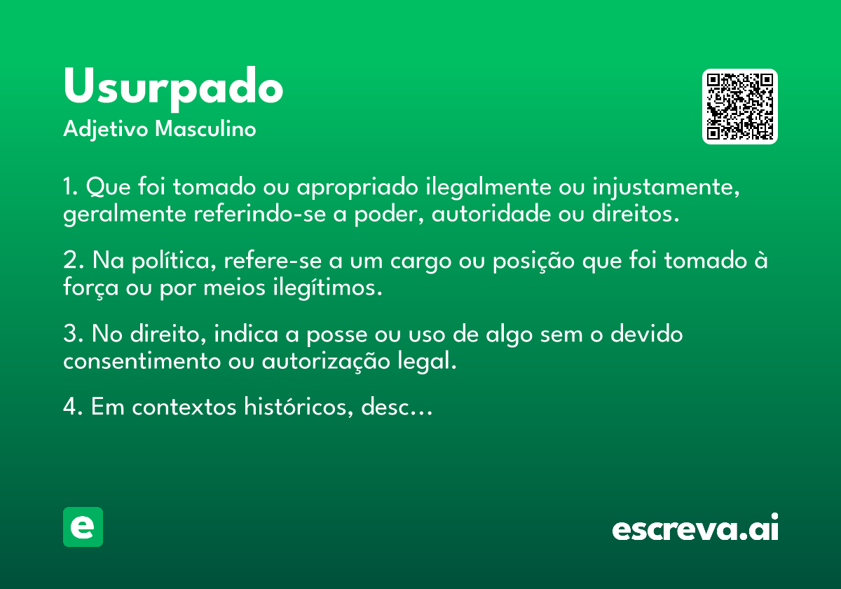 usurpado