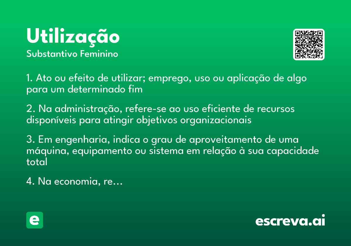 utilização
