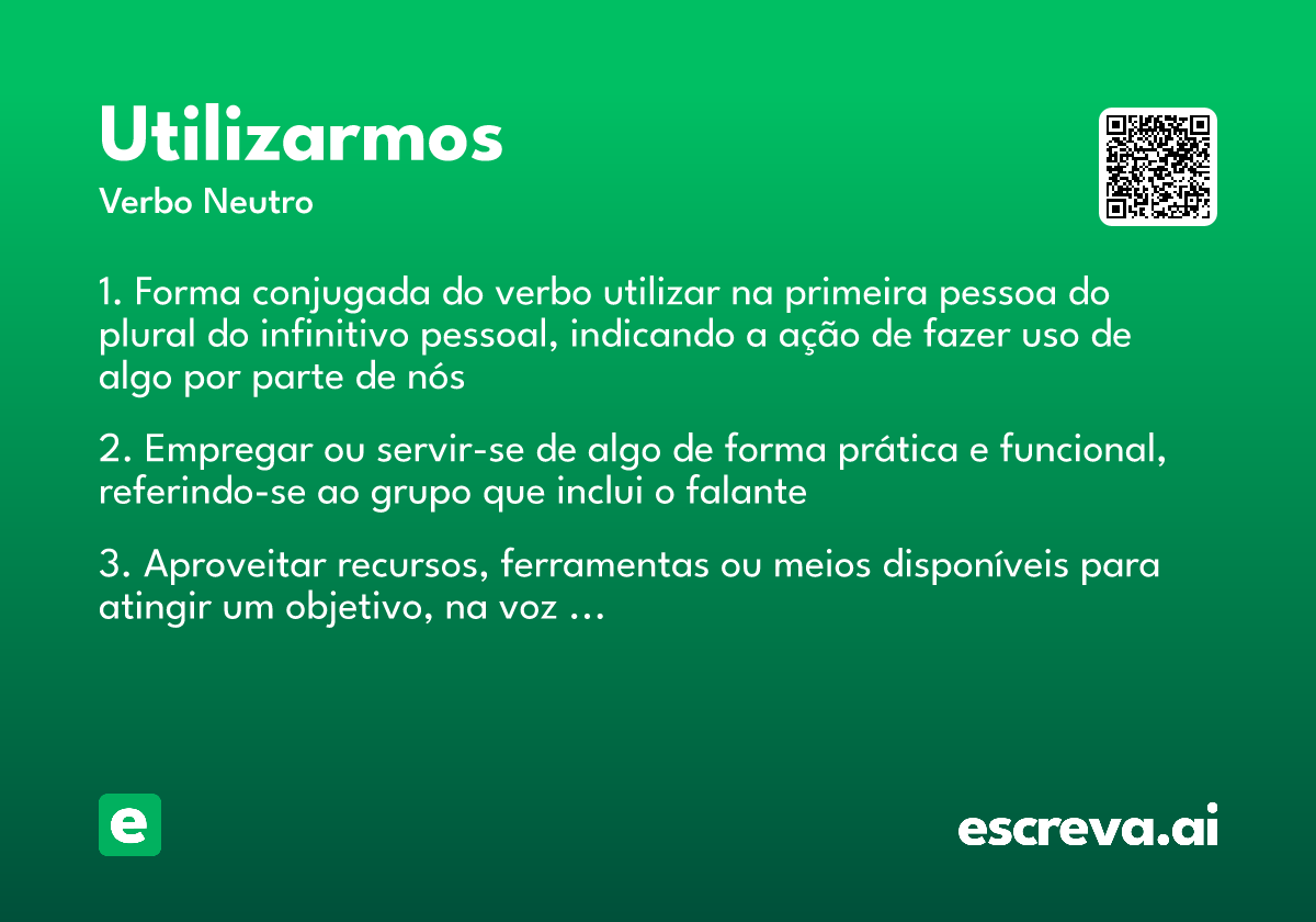 utilizarmos