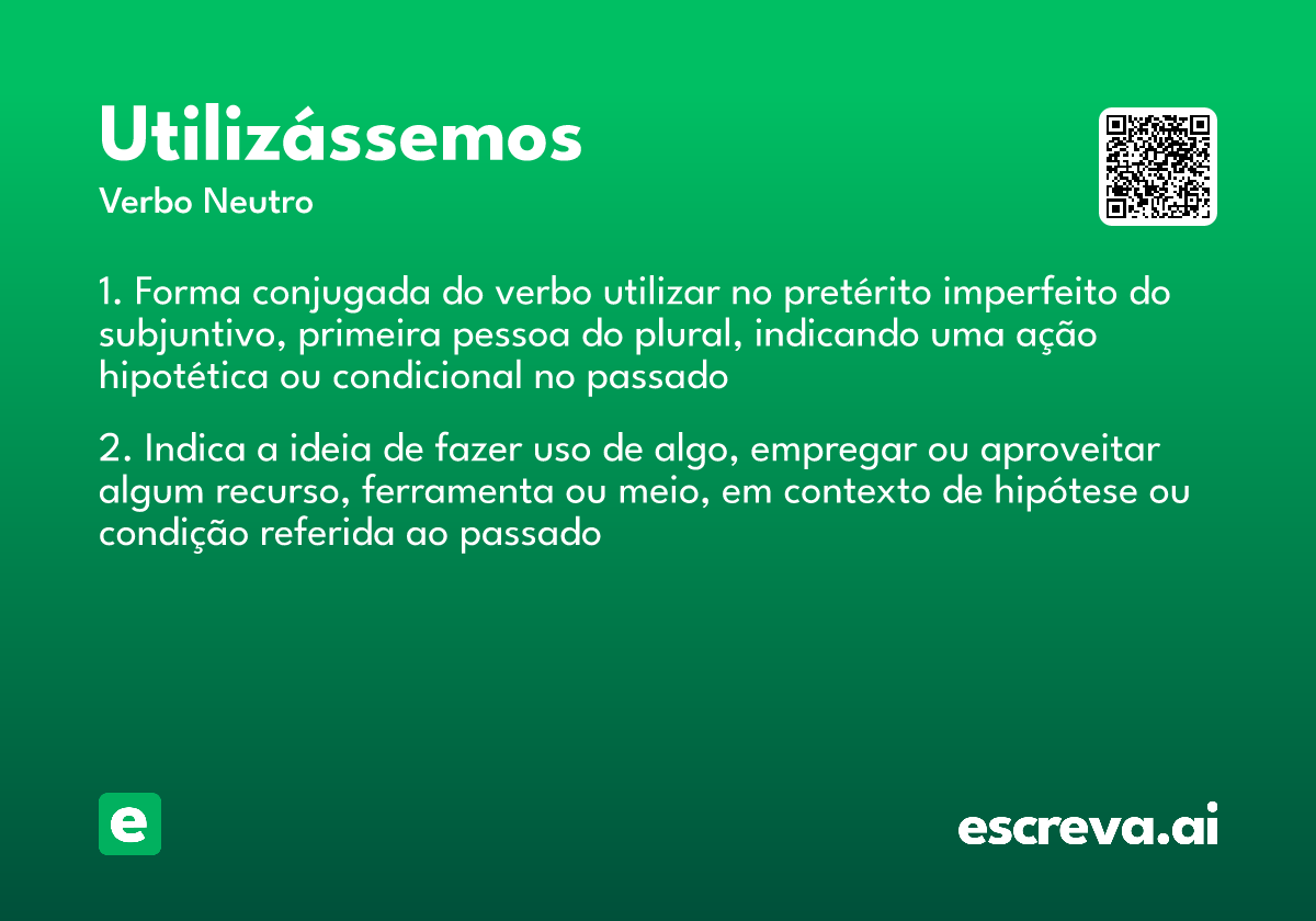 utilizássemos