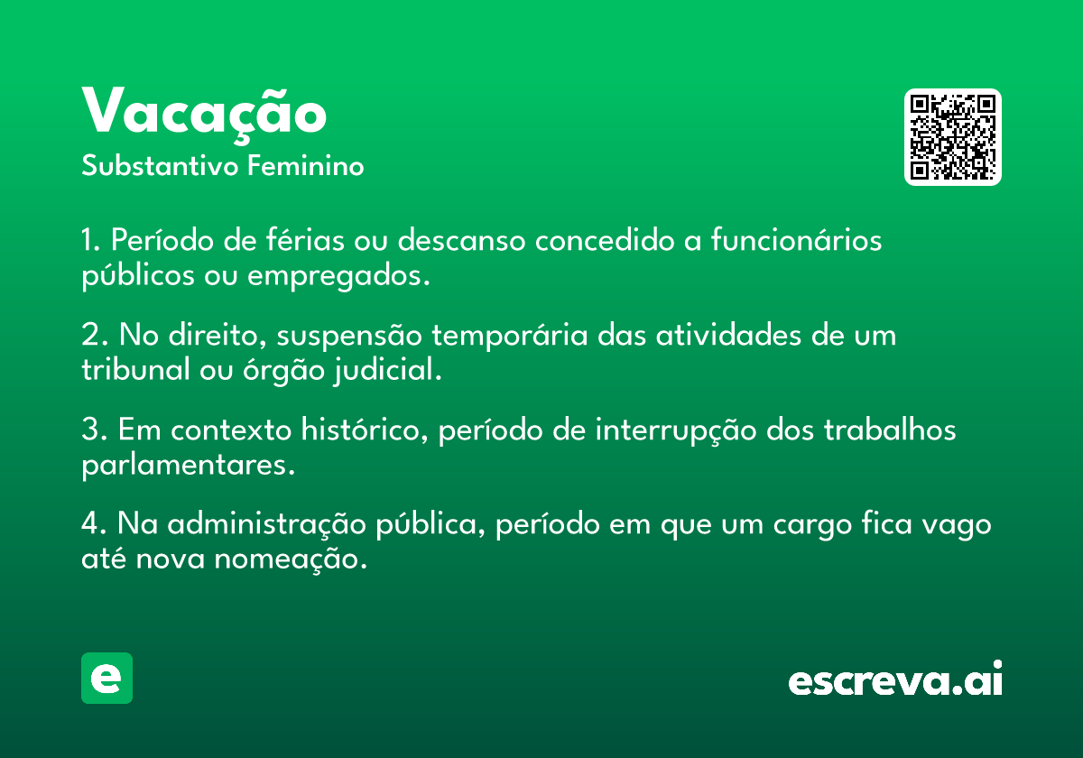 vacação