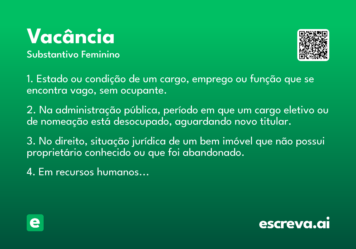 vacância