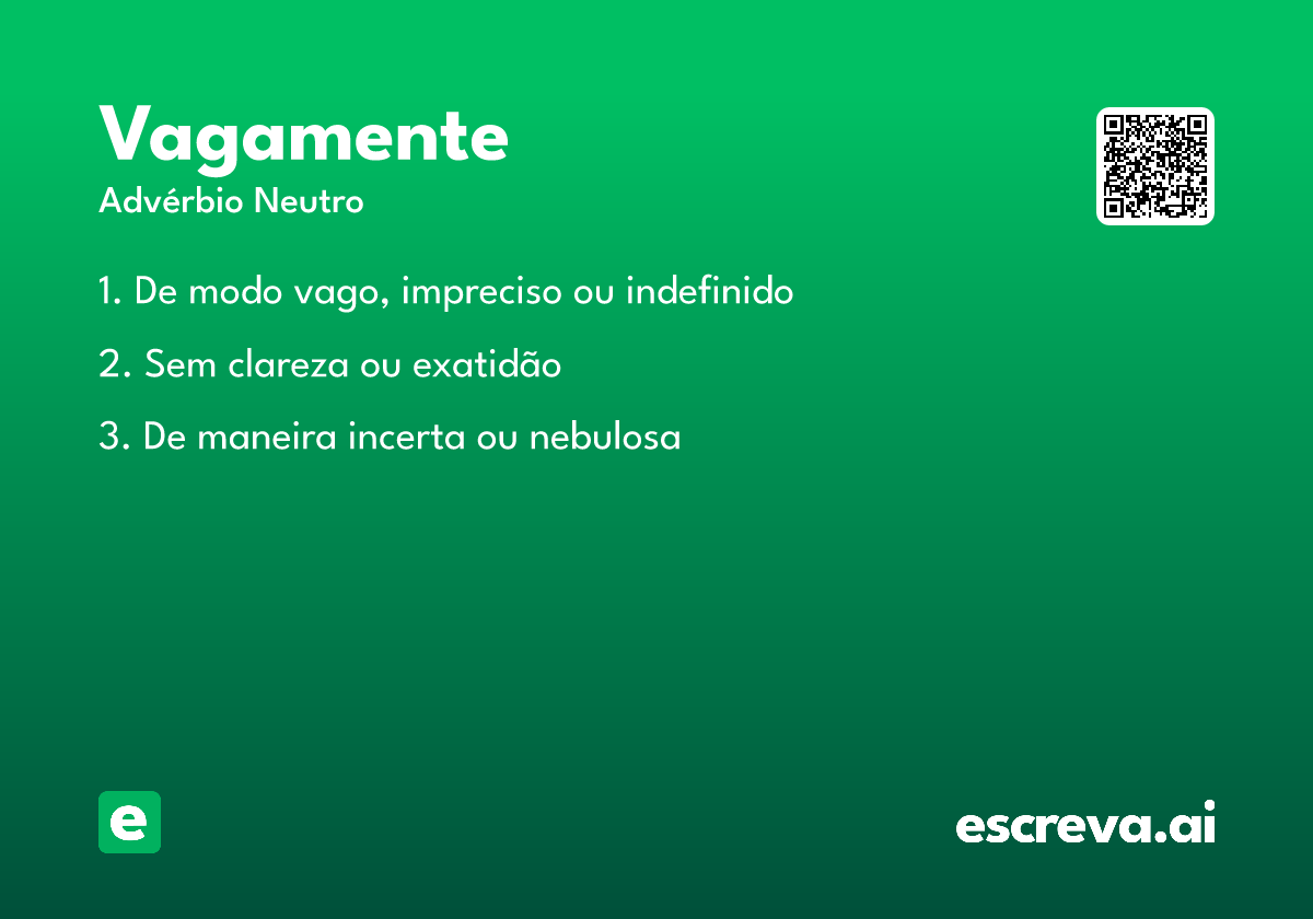vagamente