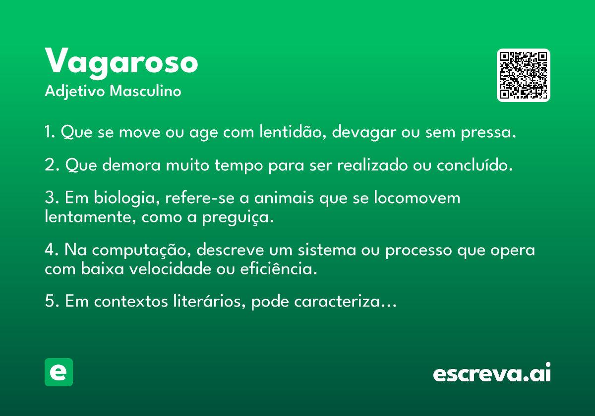 vagaroso