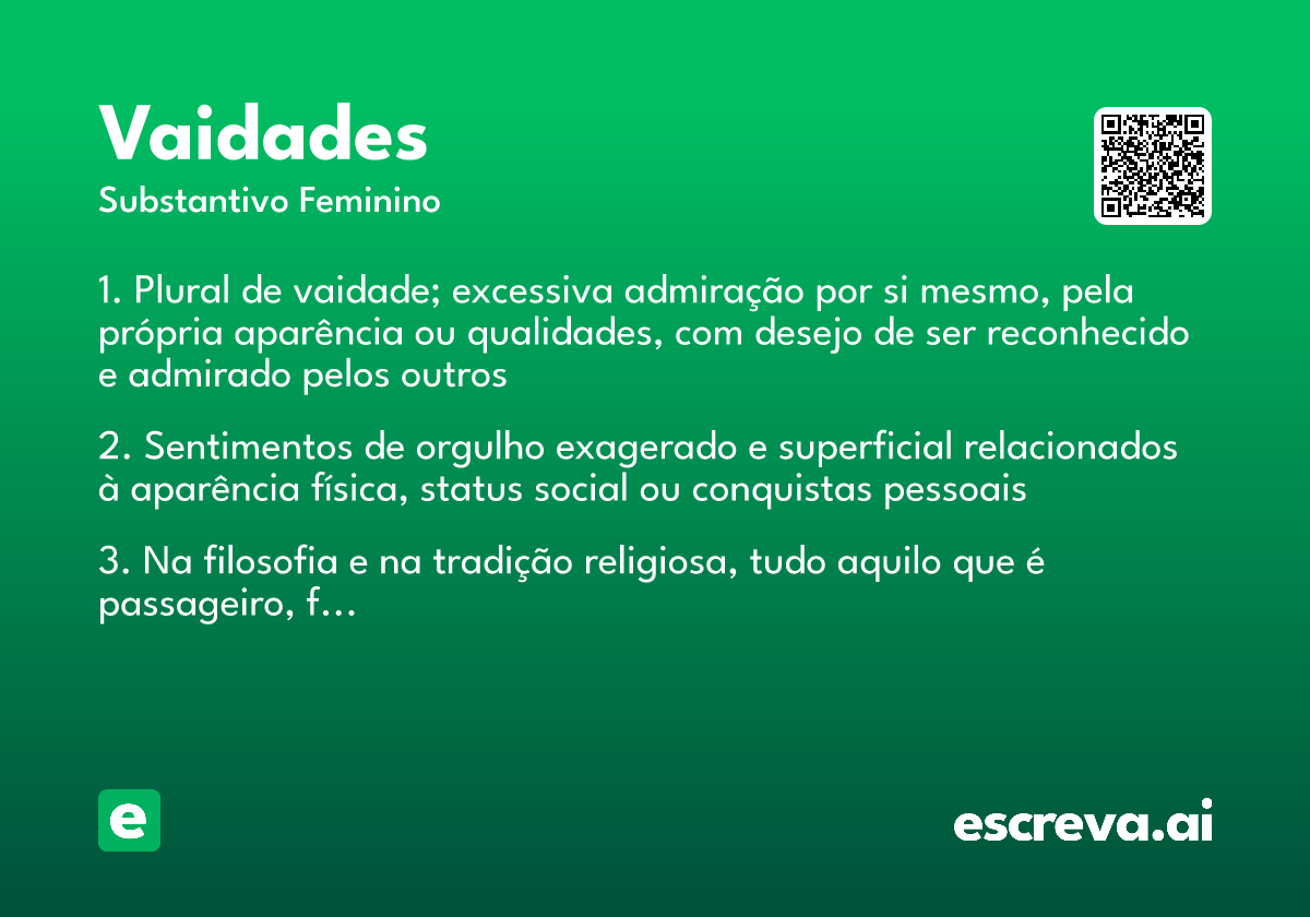 vaidades
