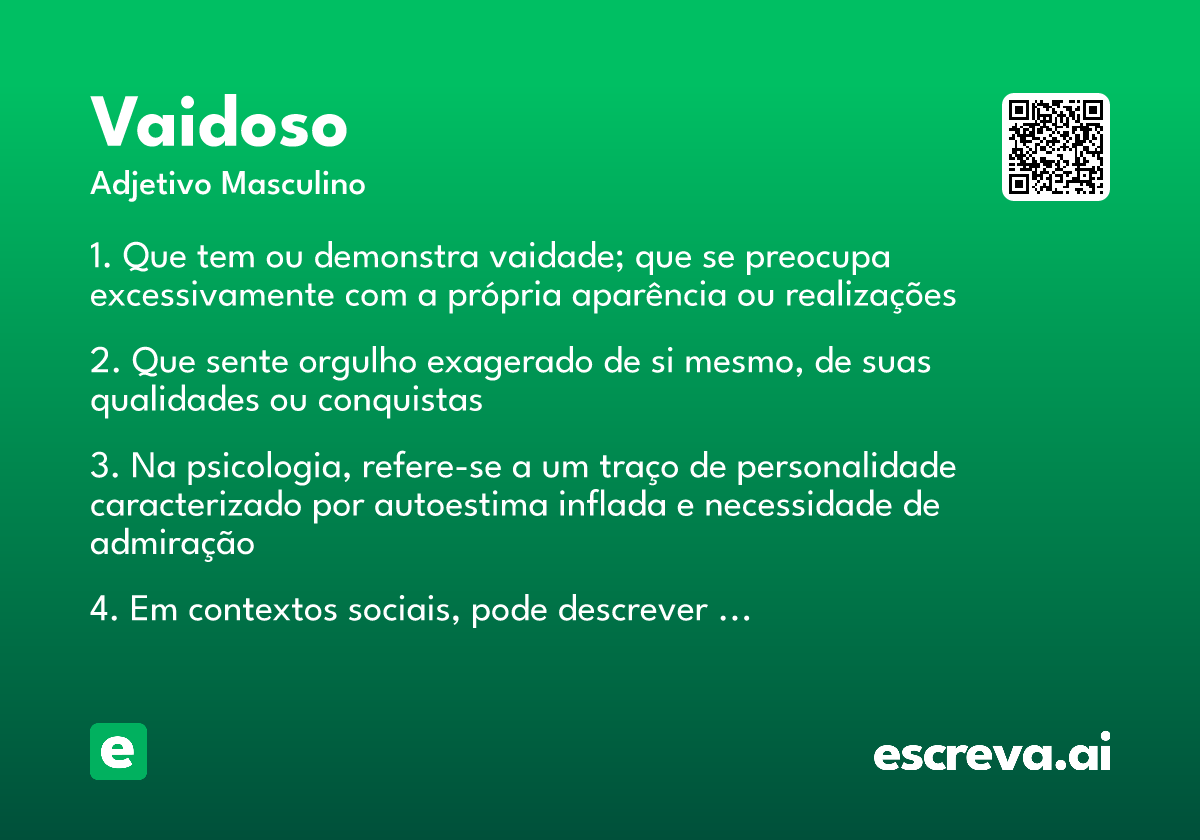 vaidoso