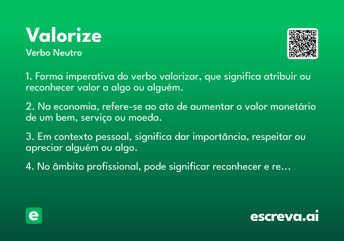 valorize