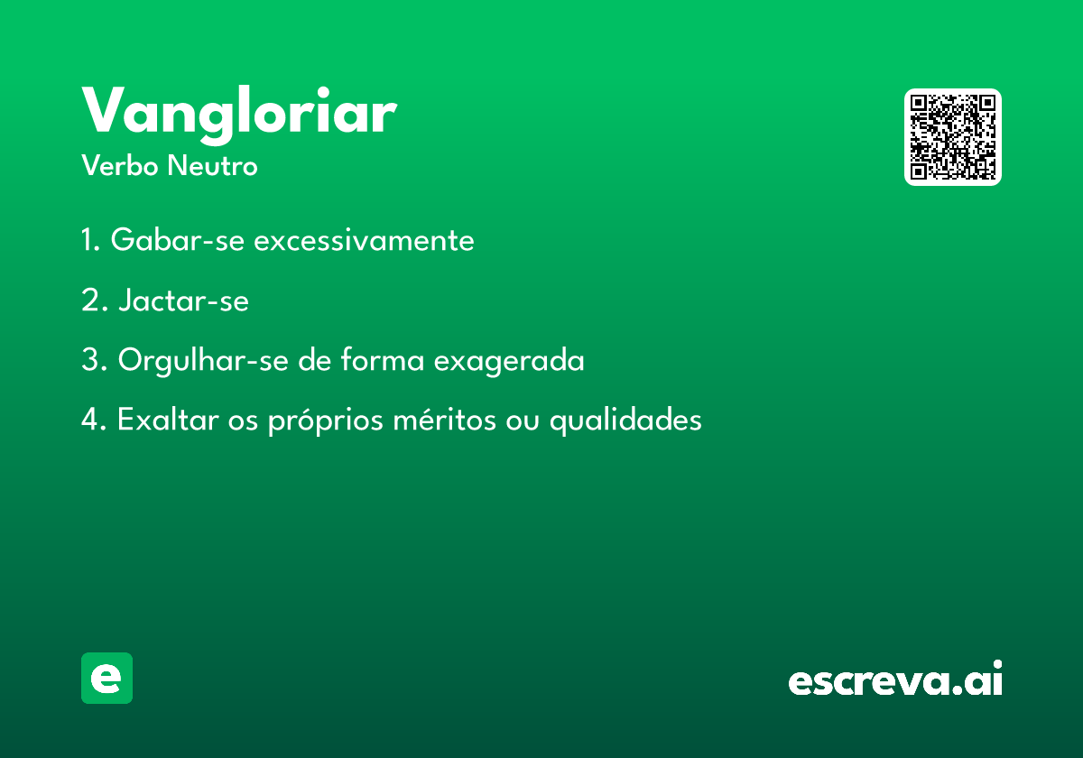 vangloriar