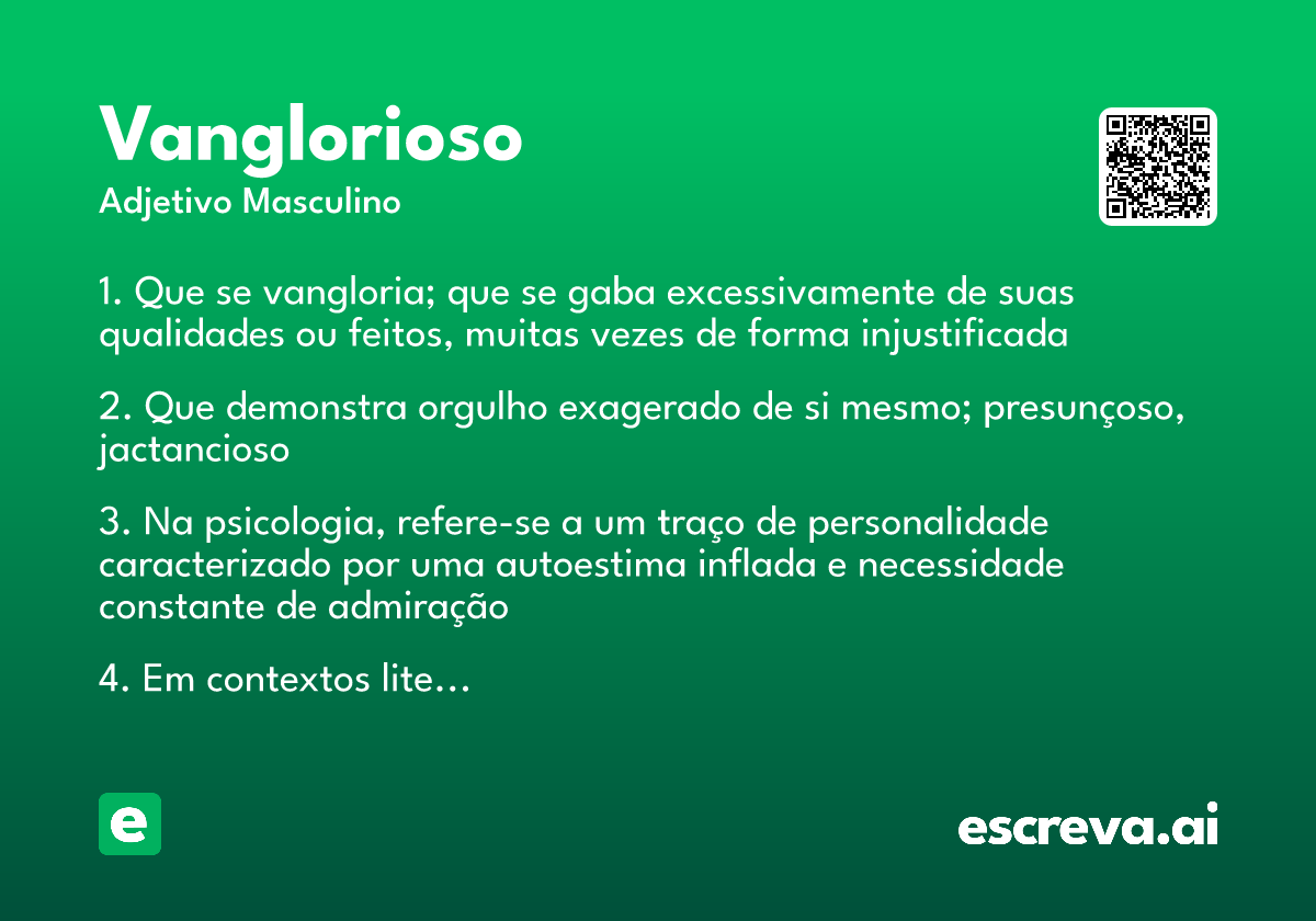 vanglorioso