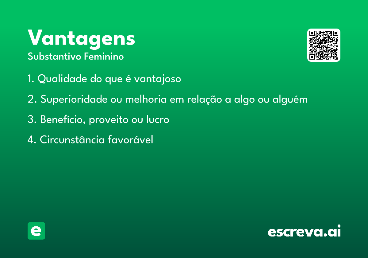 vantagens