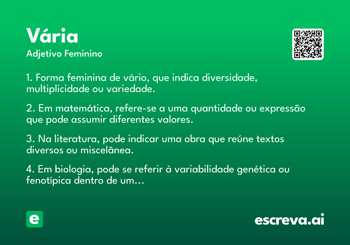 vária