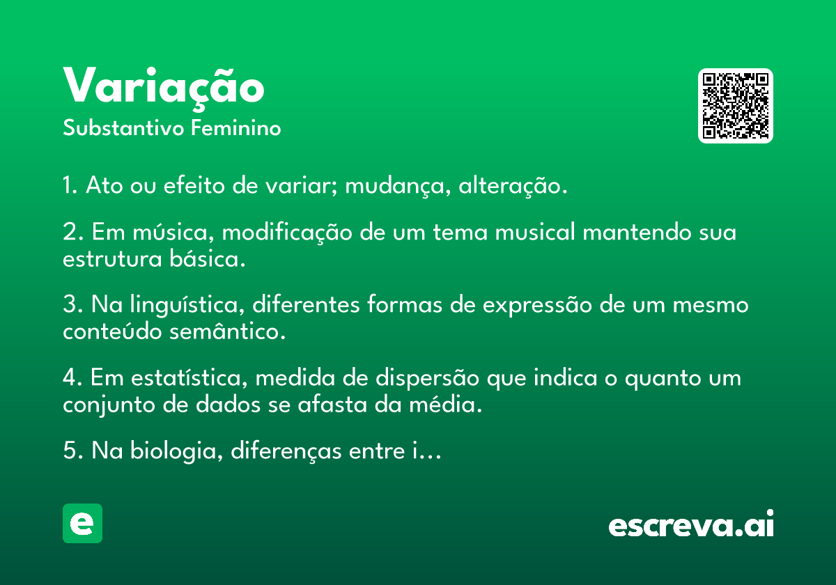 variação