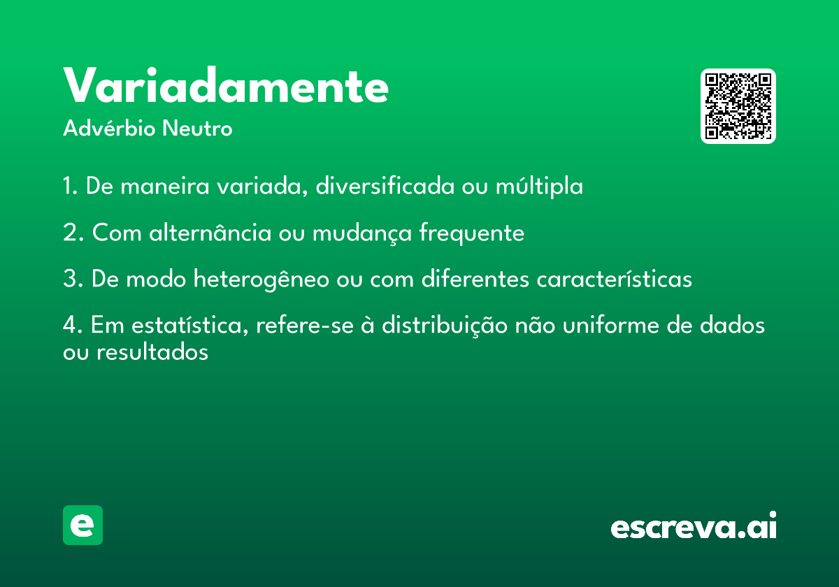 variadamente