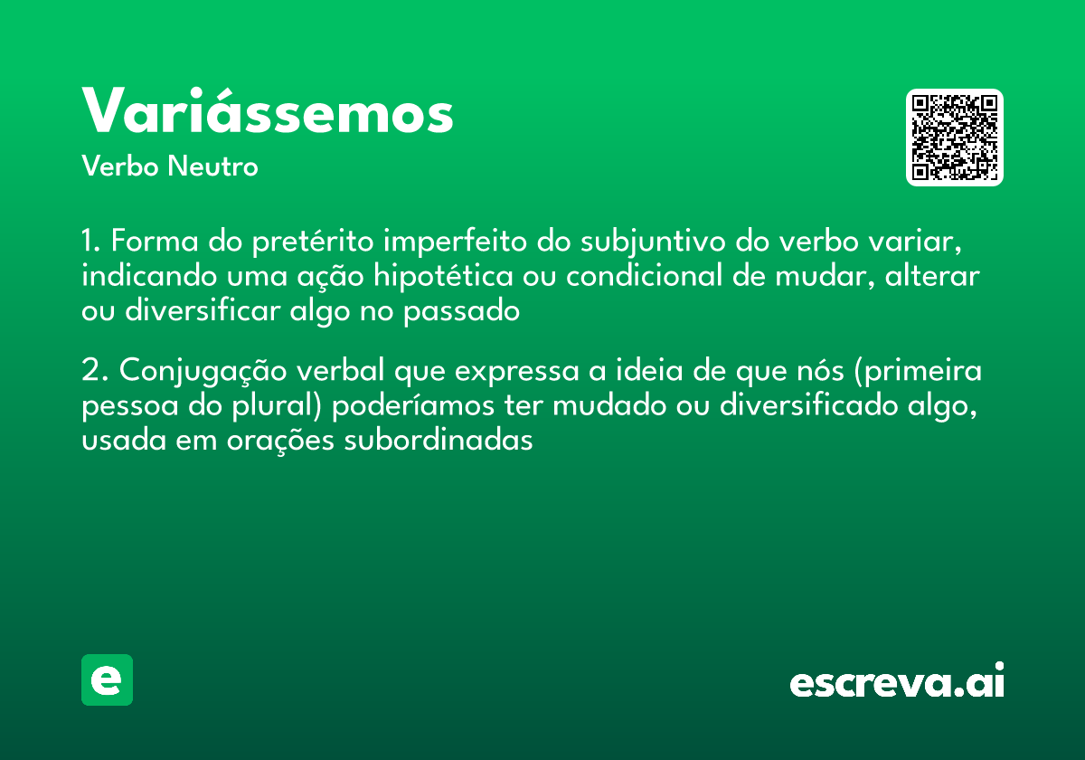variássemos