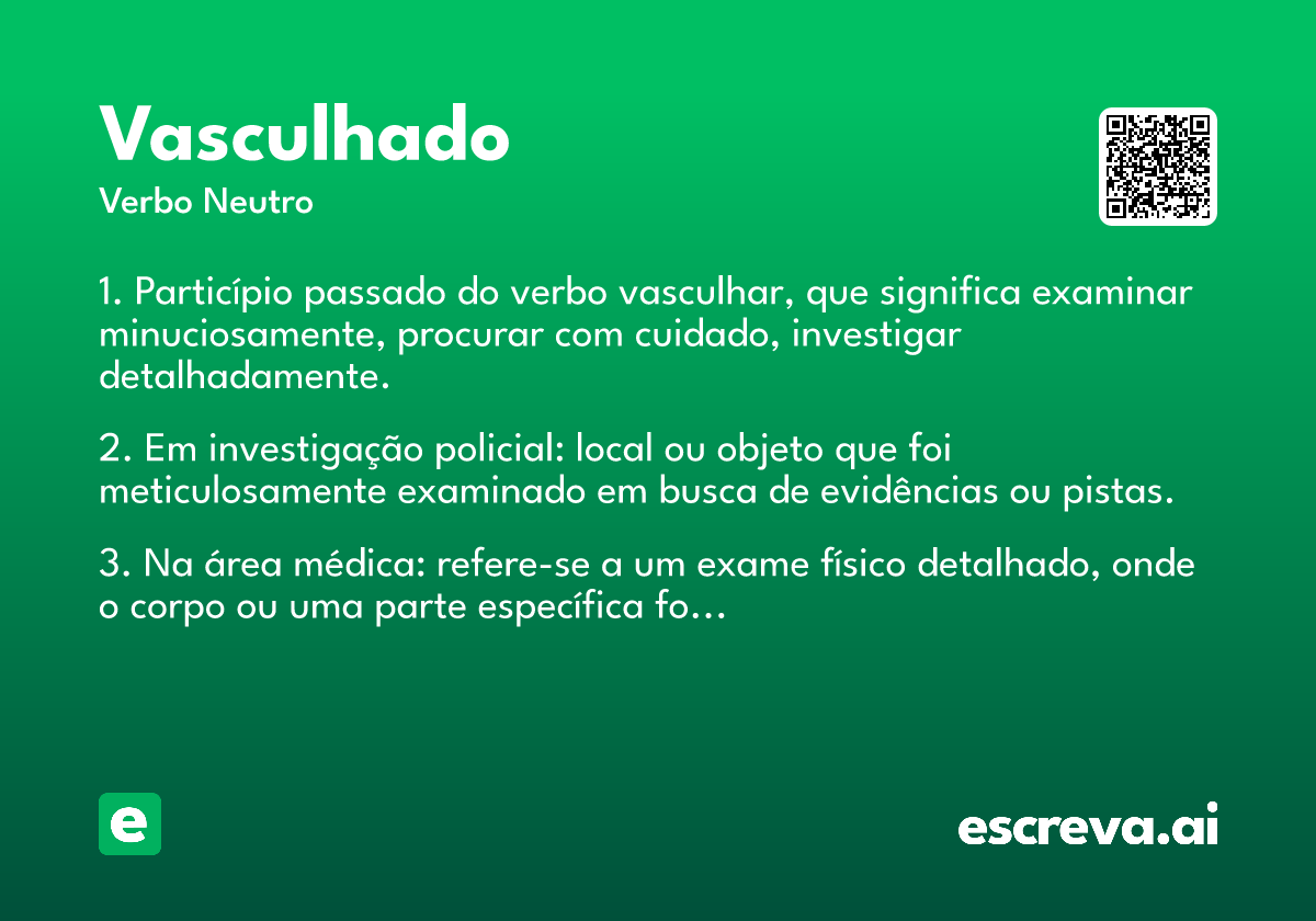 vasculhado