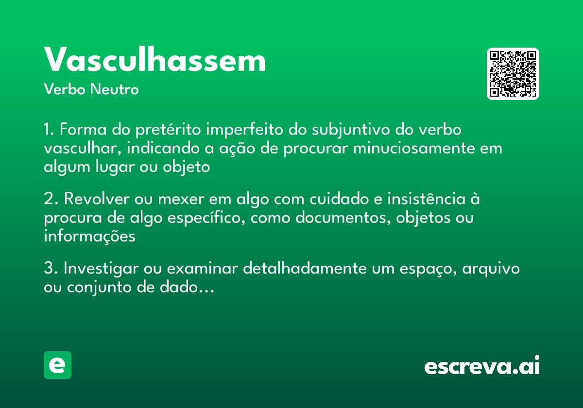 vasculhassem