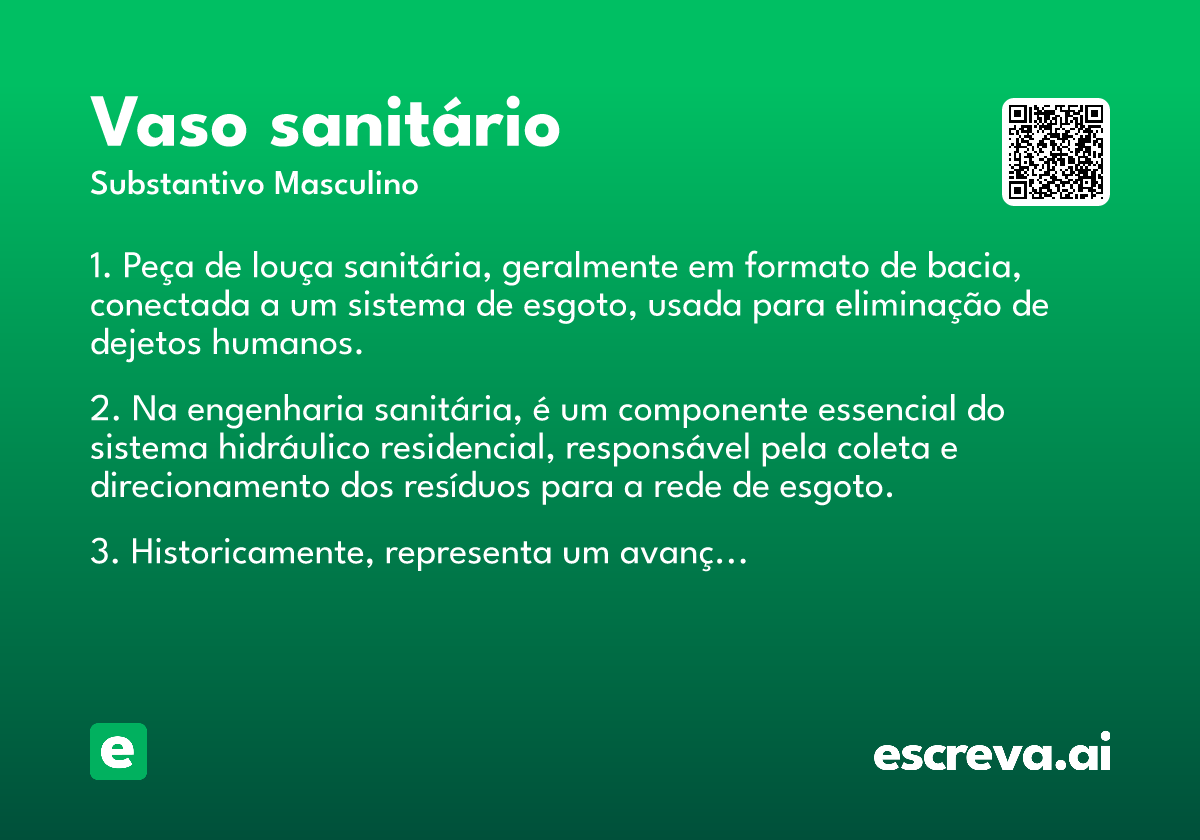 vaso sanitário