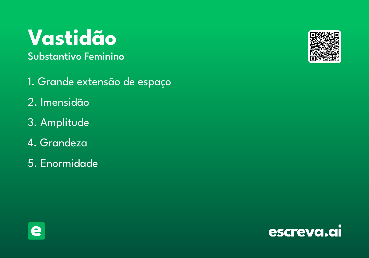 vastidão