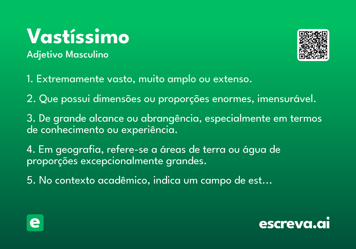vastíssimo