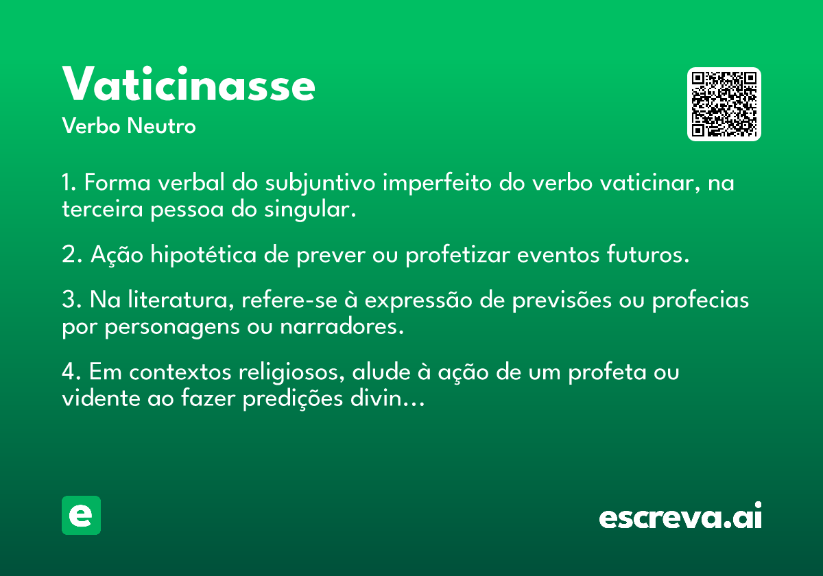 vaticinasse