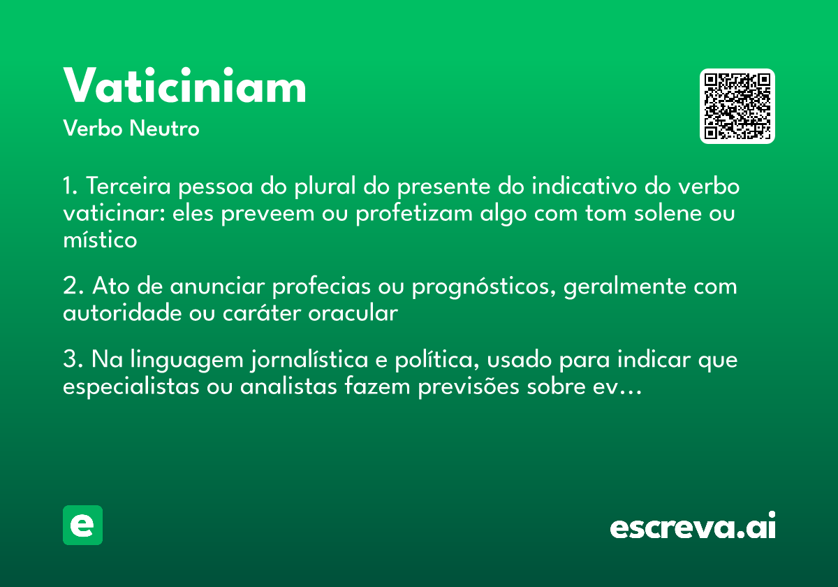 vaticiniam