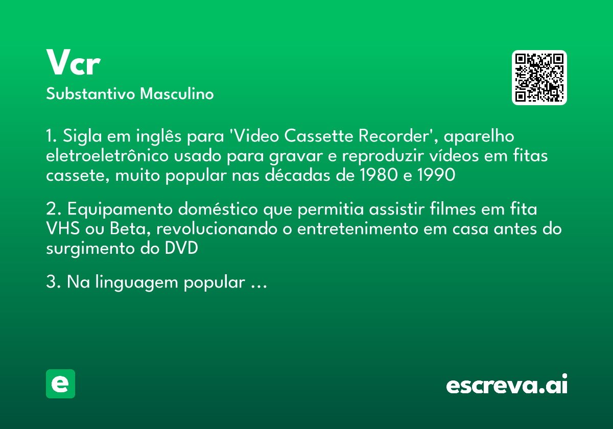 vcr