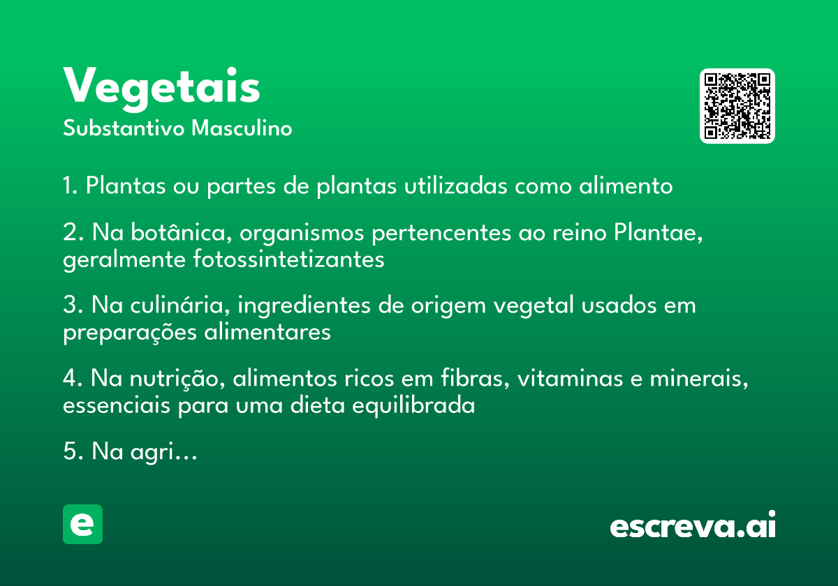 vegetais