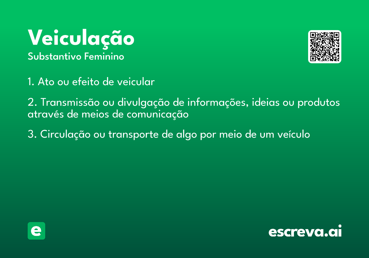 veiculação