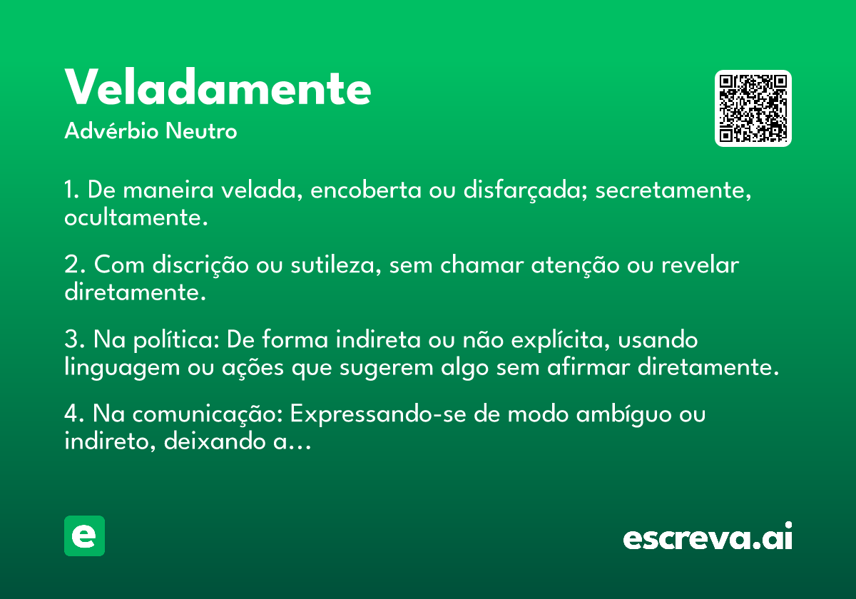 veladamente