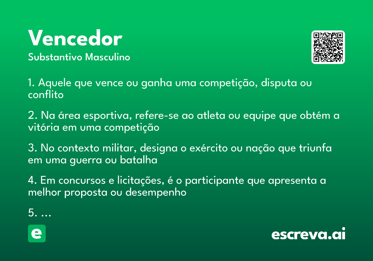 vencedor