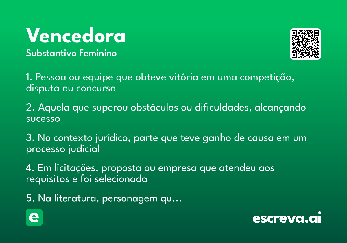 vencedora