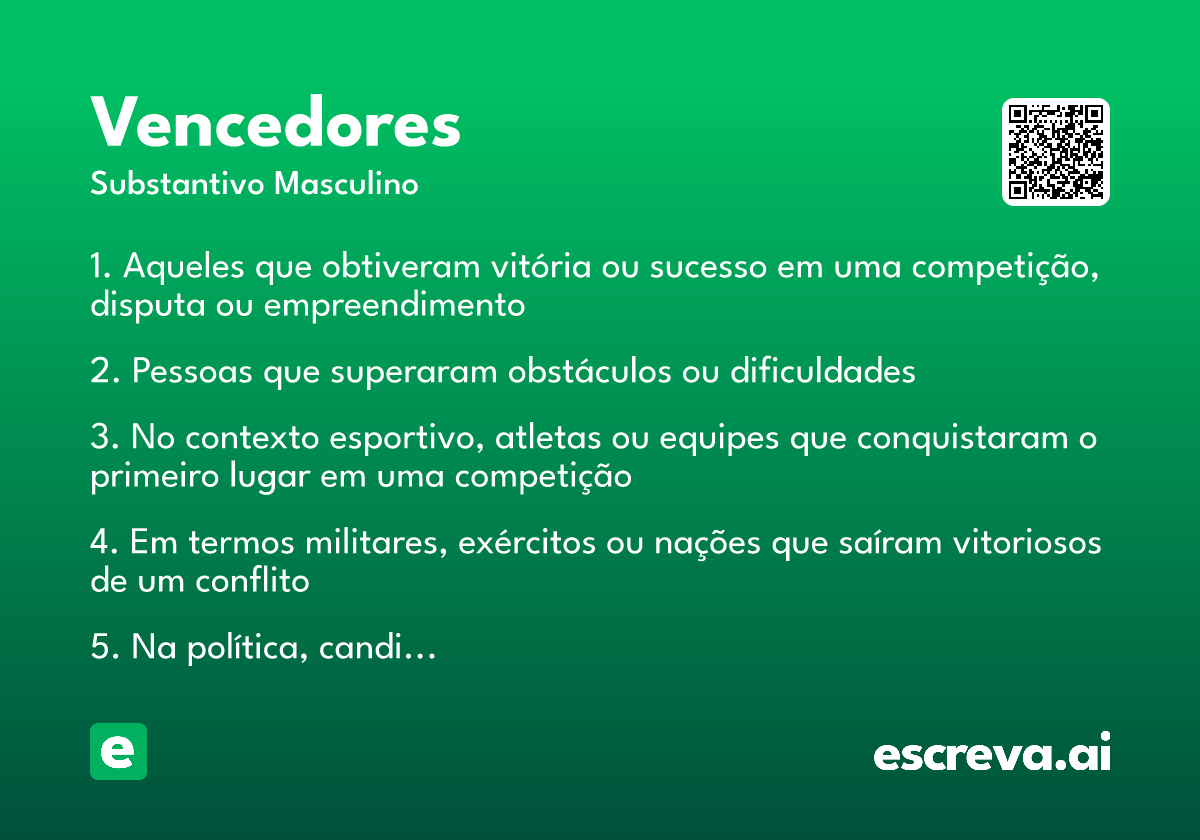vencedores