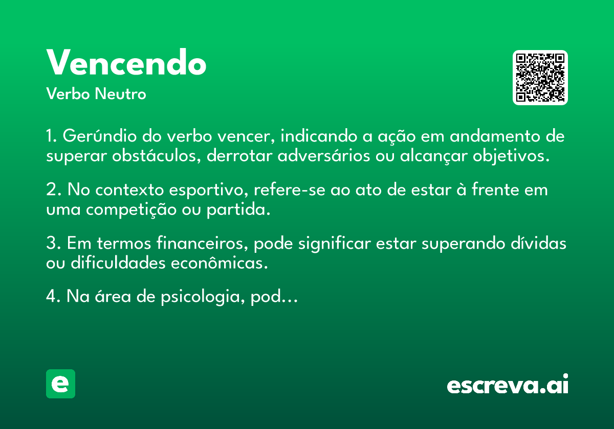 vencendo
